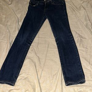 abercrombie and fitch dark wash skinny jeans